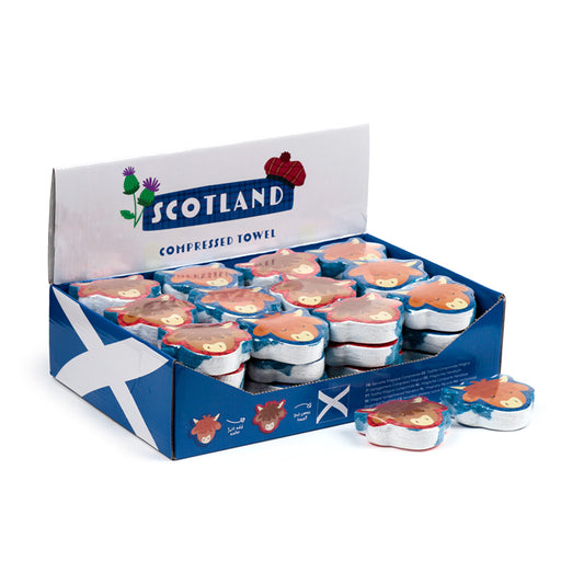 Compressed Travel Towel - Scotland Souvenir