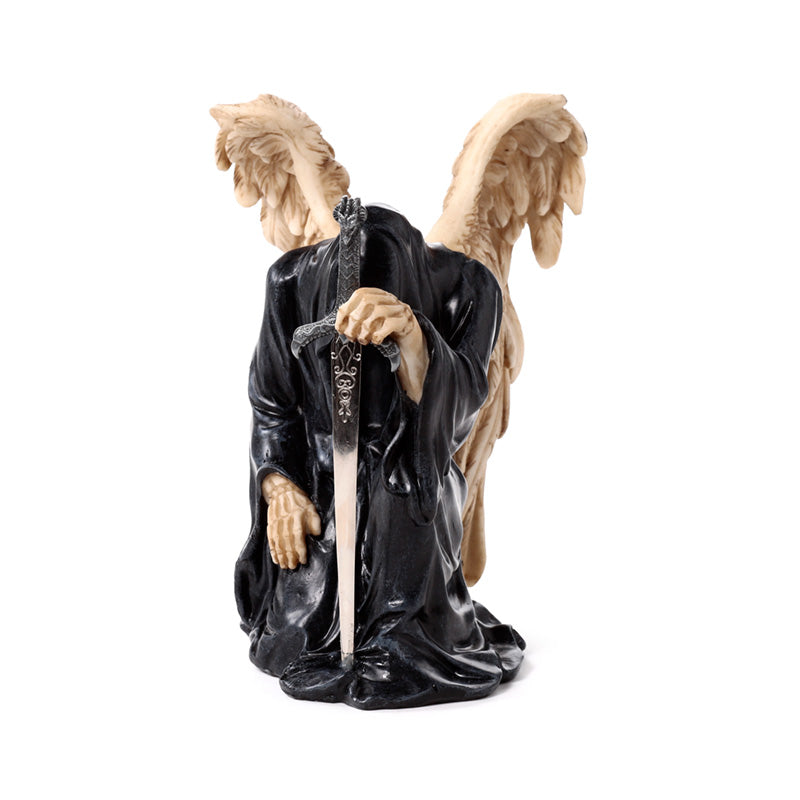 Intricate details of Angel of Death with Sword