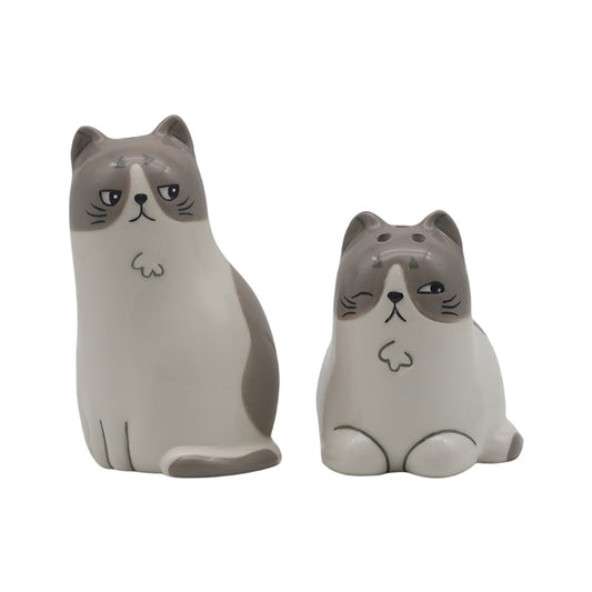 Beans & Co Cats Ceramic Salt & Pepper Set
