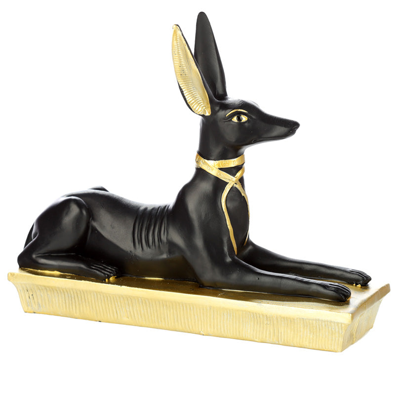 Detailed view of Anubis Jackal Figurine
