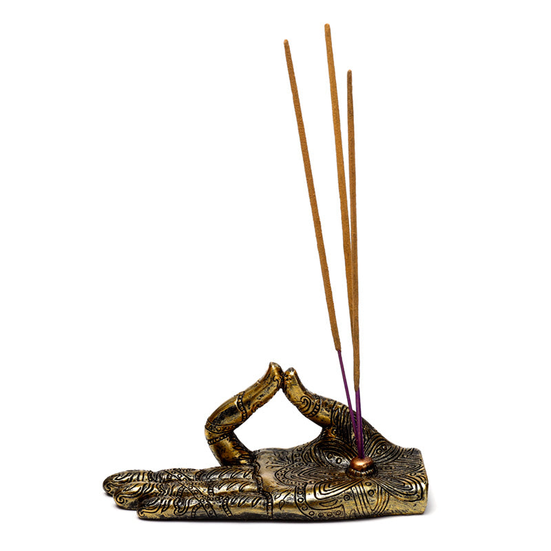 Henna patterns on Buddha Hand Ashcatcher