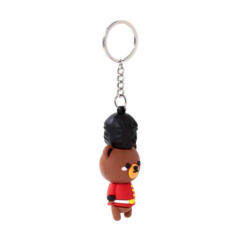 Arthur the Bear London Guardsman Keyring Display