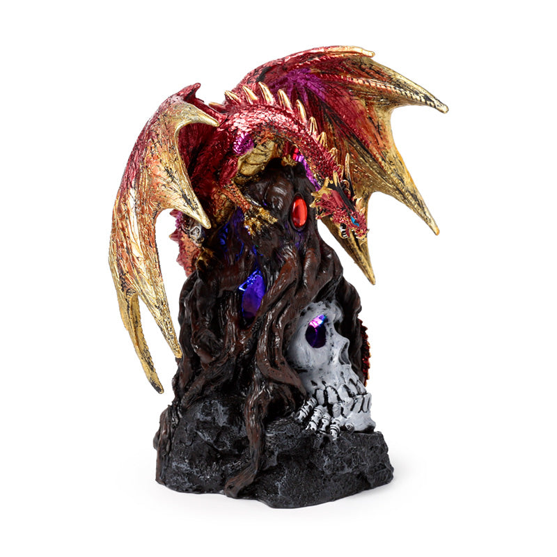 Dark Legends LED Dragon on a decorative display