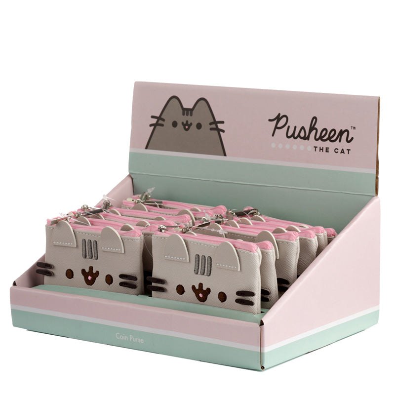 Pusheen the Cat Shaped Change Purse on display