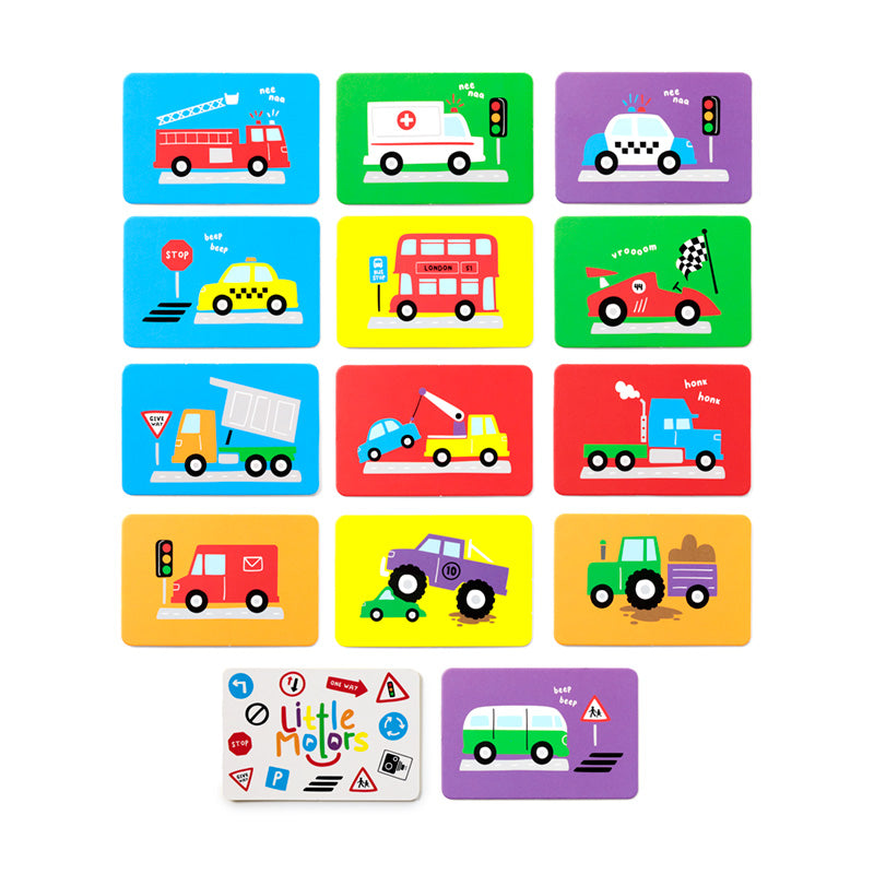 Illustrated cards from Kids Memory Cat Set