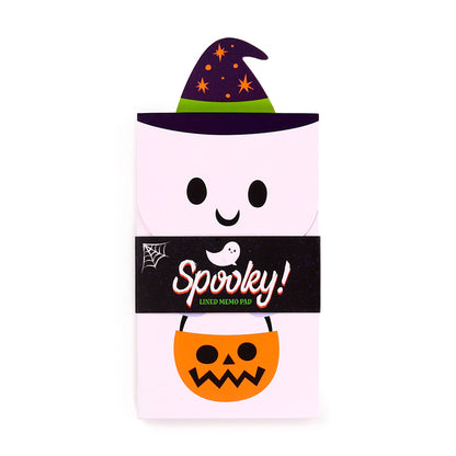 Spooky Flip Open Shaped Memo Pad - Front View