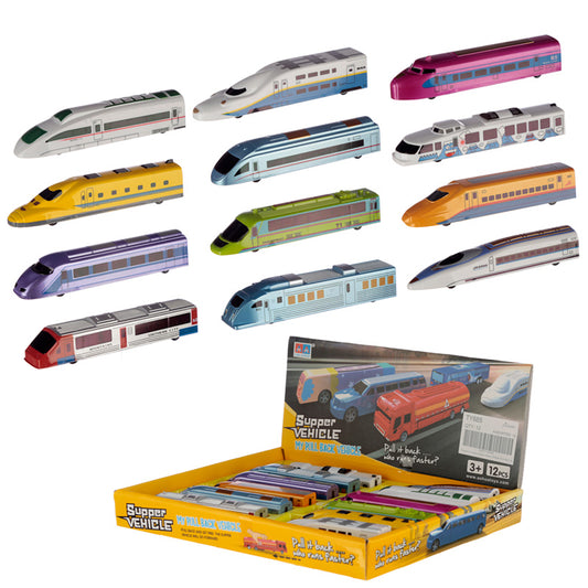 Charming Kids Pull Back Train Toy - vibrant design