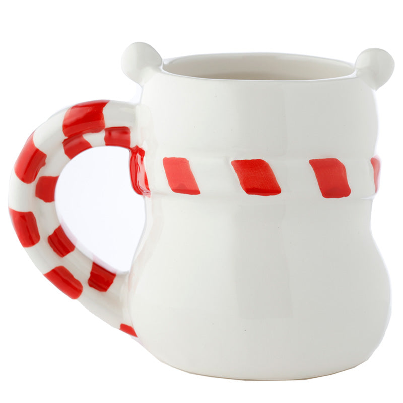 Cute polar bear mug with hot chocolate