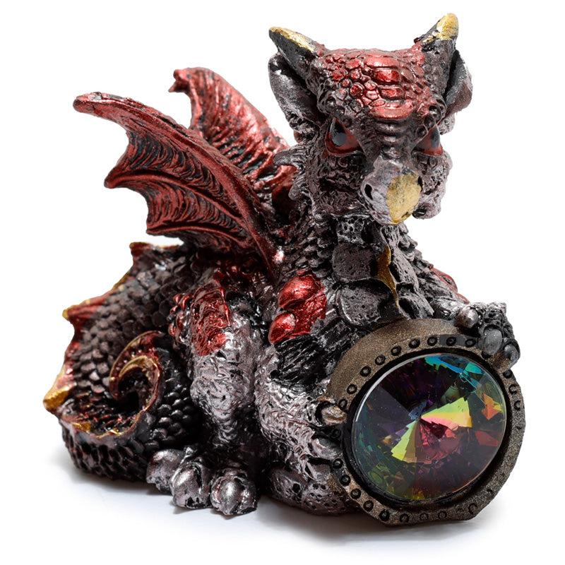 Vibrant colours of the Elements Dragon - Gemstone Shield