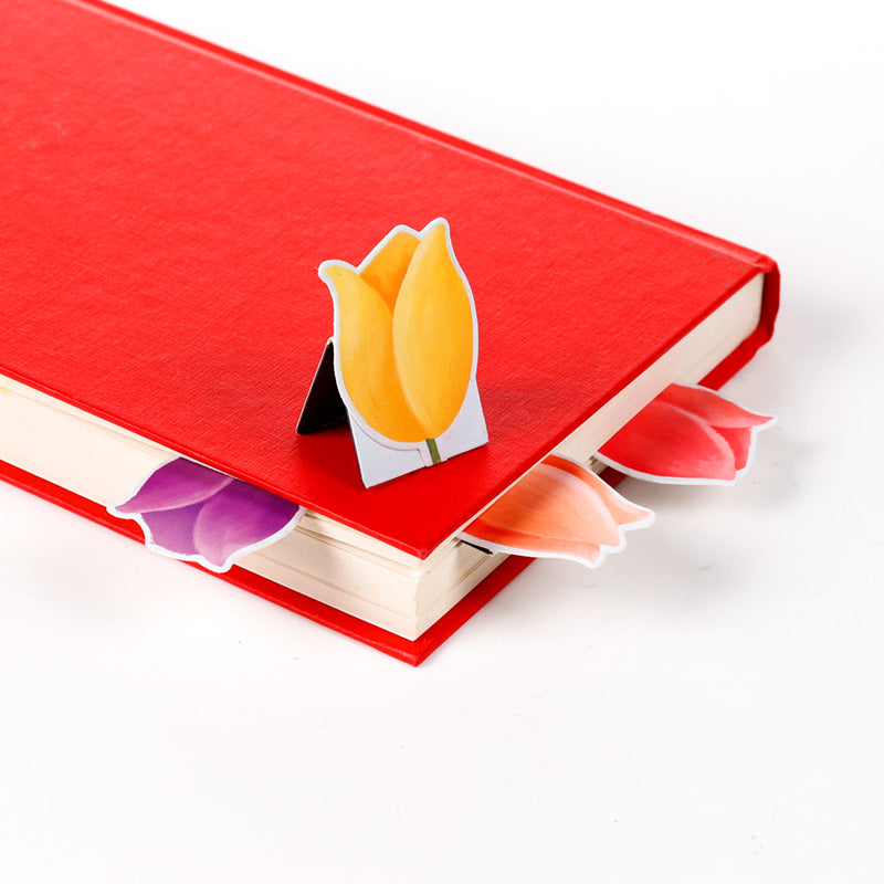 Decorative Tulip Bookmark in use