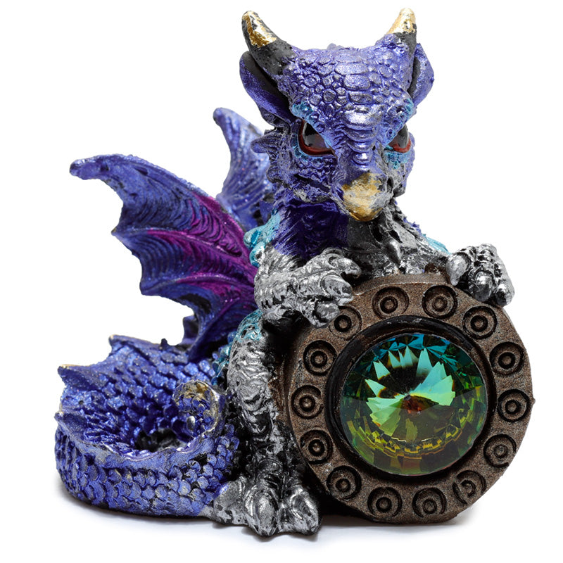 Intricate detailing on the Elements Dragon - Gemstone Shield
