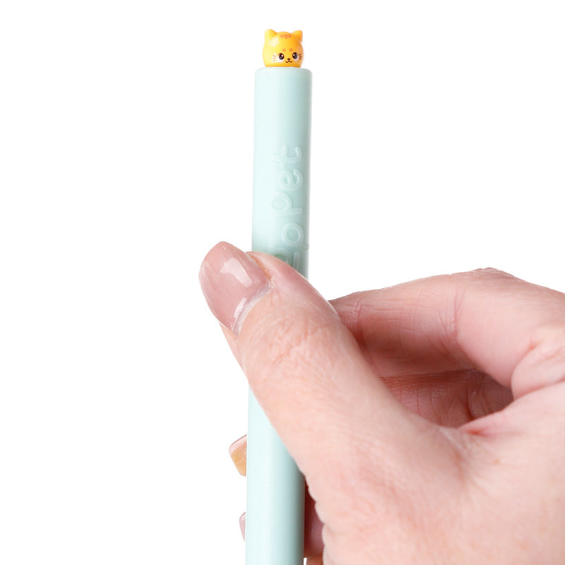 Twist Pop Pet Pen in use for writing
