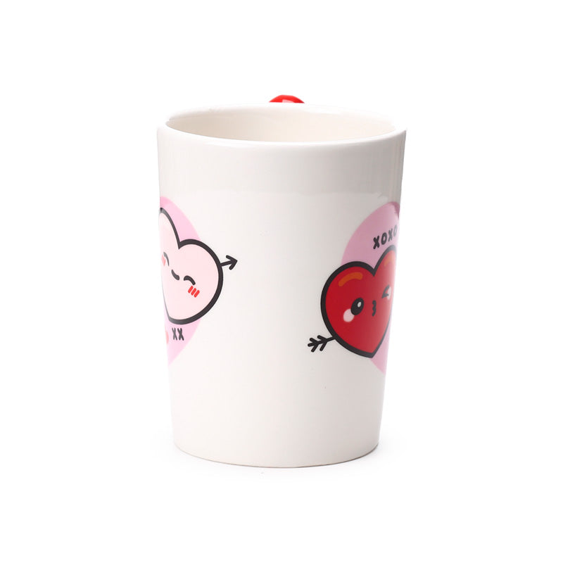 J'Adoramals Heart XOXO Mug with decorative ornaments