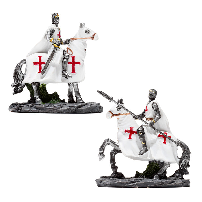 Fantasy Knight Ornament - Crusader Knight on Horseback