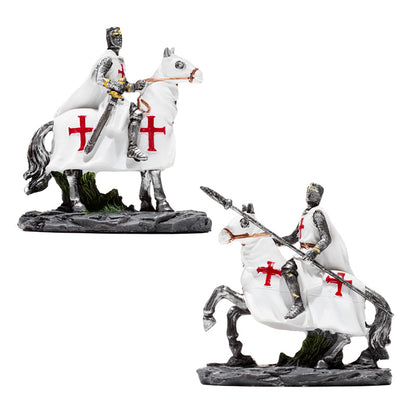 Fantasy Knight Ornament - Crusader Knight on Horseback