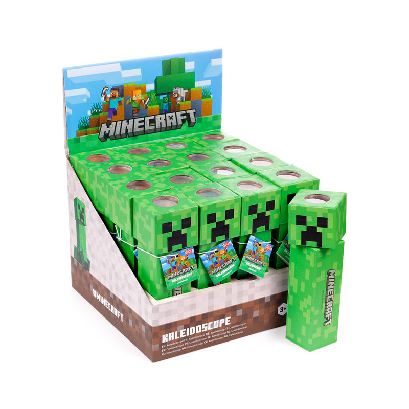 Shaped Kaleidoscope featuring Minecraft Creeper design