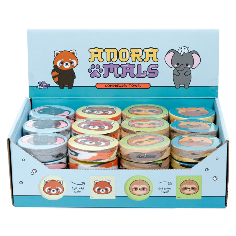 Lightweight Adoramals Wild Travel Towel folded