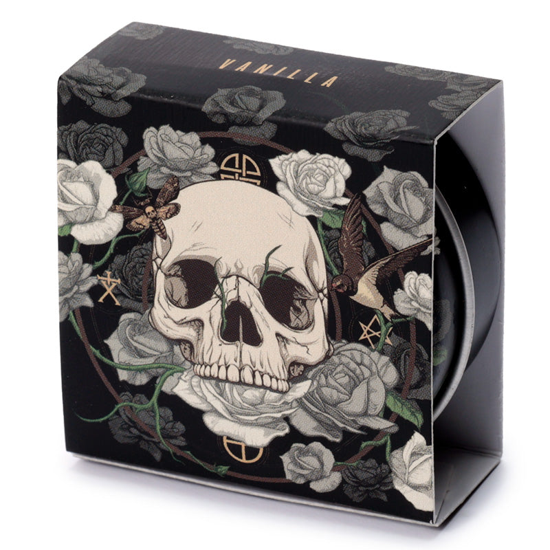 Gothic decor Skulls and Roses Lip Balm tin