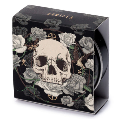 Gothic decor Skulls and Roses Lip Balm tin