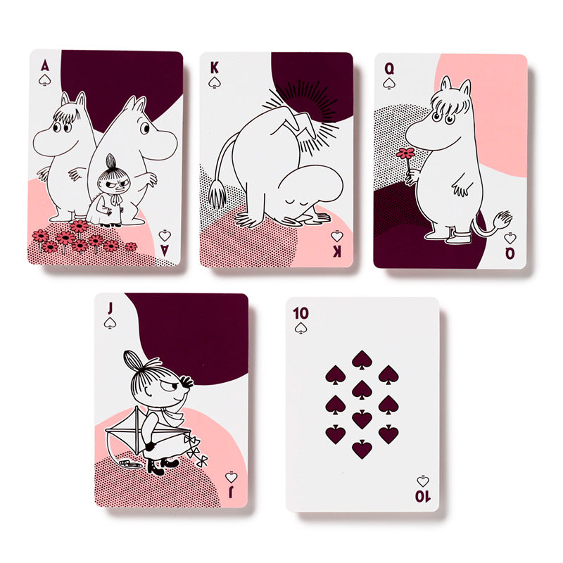 Beautifully illustrated Moomin playing cards