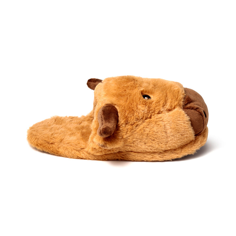 Cozy Highland Coo Plush Slippers for lounging