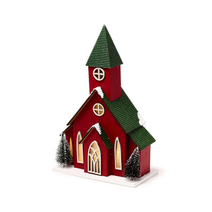 Beautifully crafted LED Christmas Church ornament