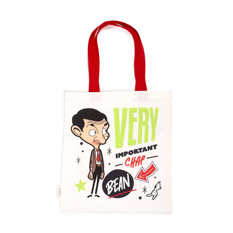 Mr Bean Tote Shopping Bag side view