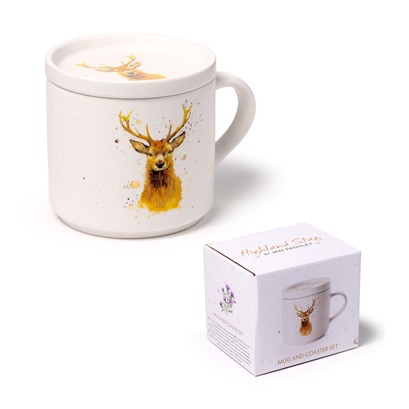 Collectible Jan Pashley mug and coaster set