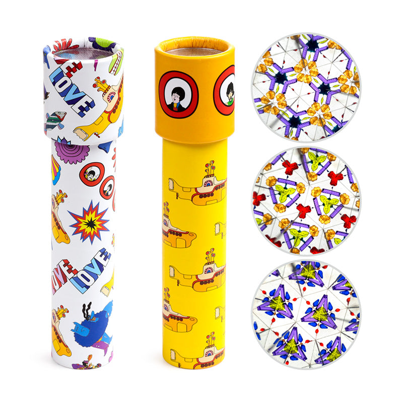 Vibrant design of The Beatles Yellow Submarine Kaleidoscope