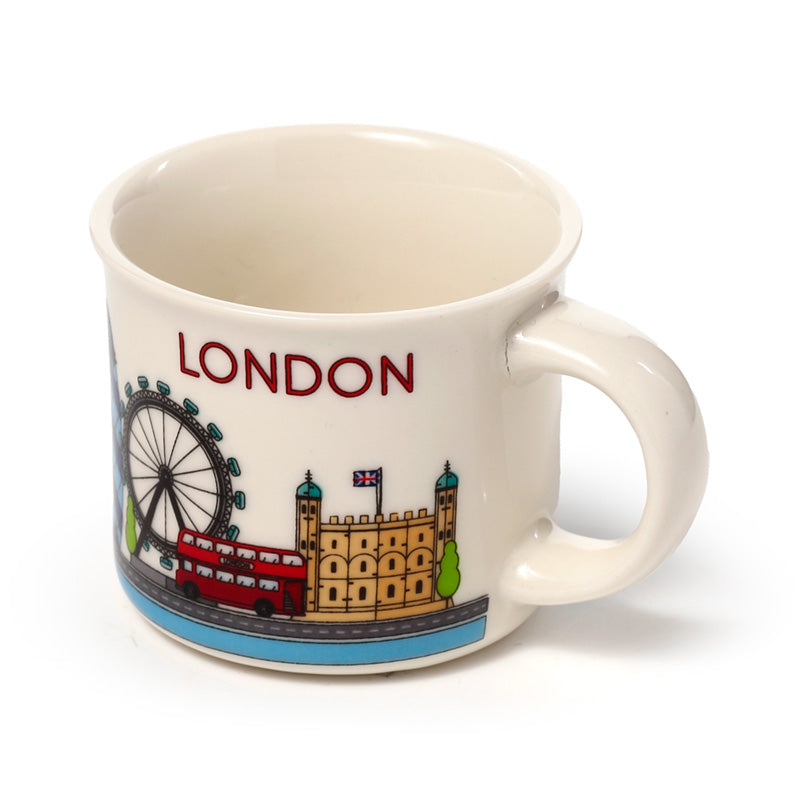 Espresso cups with London Icons, ideal for home decor