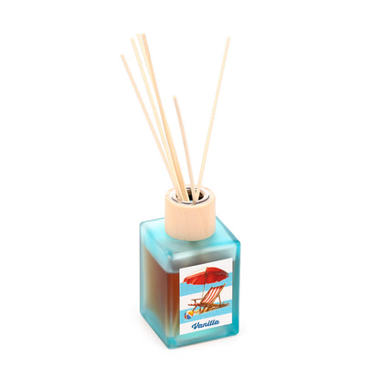 Coastal Vanilla Reed Diffuser in glass bottle