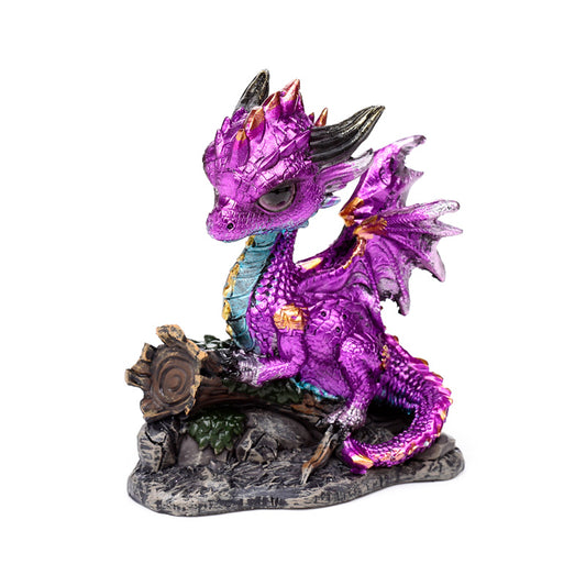 Elements Dragon Amethyst Woodland Decorative Ornament