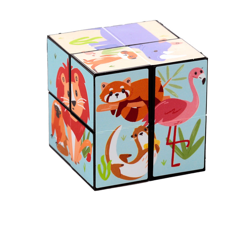Durable Puzzle Cube Toy - Zooniverse on display