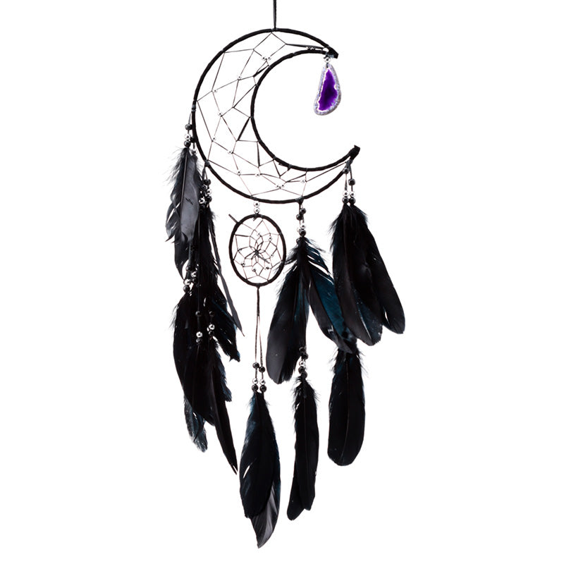 Elegant Dreamcatcher with Feathers and Beads