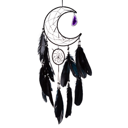 Elegant Dreamcatcher with Feathers and Beads