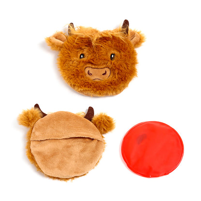 Highland Coo Plush Hand Warmer side view