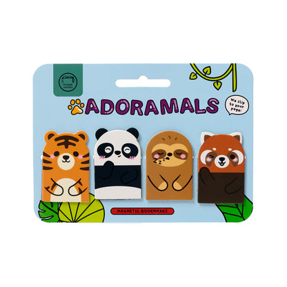 Close-up of Adoramals Wild Magnetic Bookmark with vibrant design