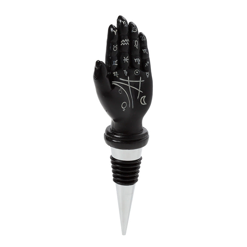 Unique palm hand bottle stopper for wine lovers