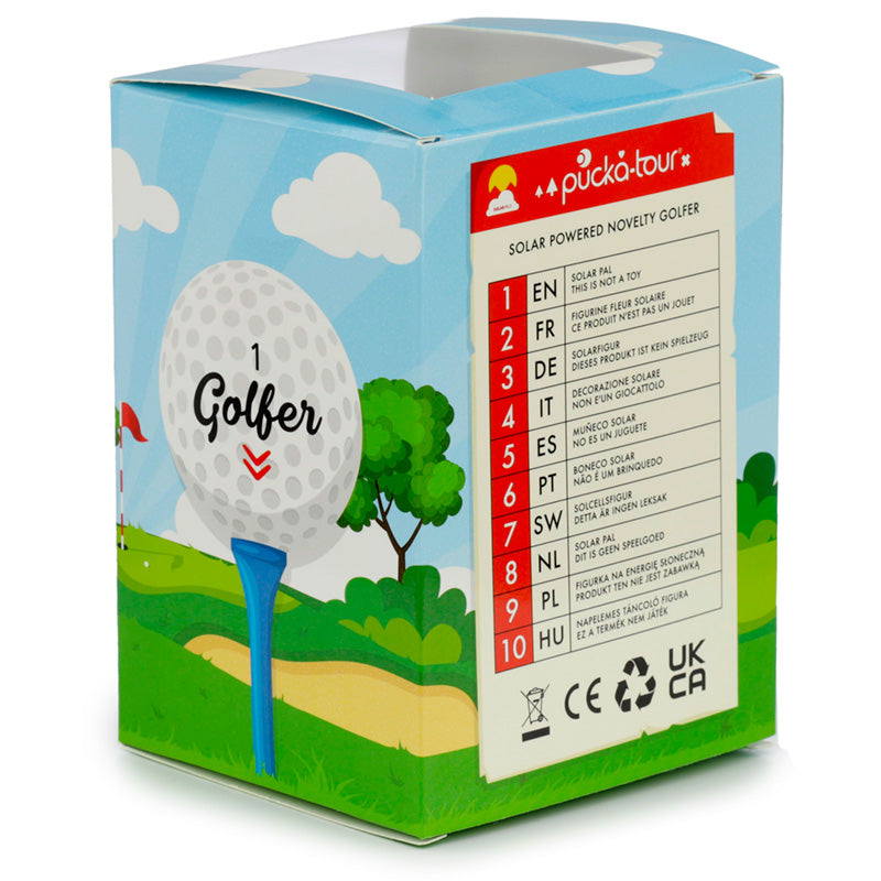 Playful Solar Pal Golfer for Garden Decor