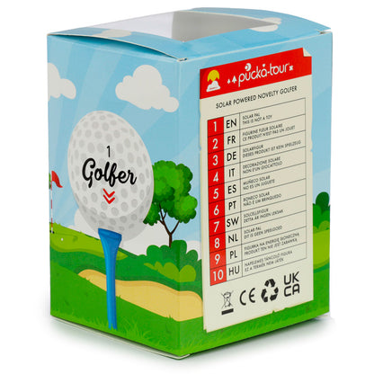 Playful Solar Pal Golfer for Garden Decor