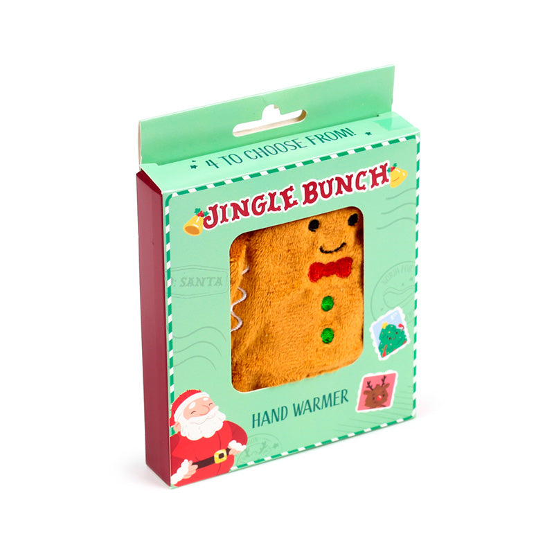 Plush Hand Warmer - Christmas Jingle Bunch on a winter walk