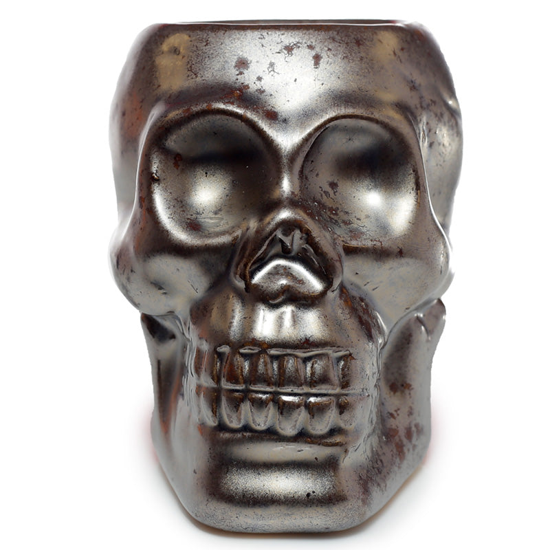 Decorative Mini Ceramic Skull Oil Burner