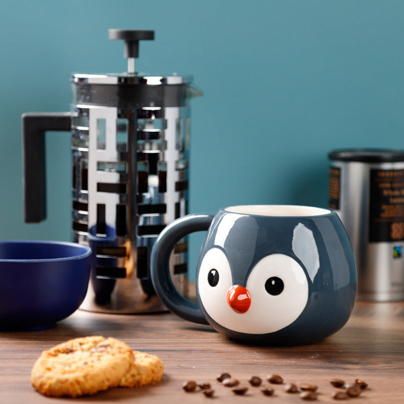 Adoramals Penguin Ceramic Mug - Side View