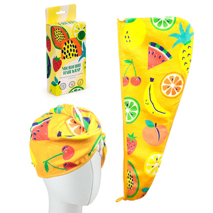 Hair Wrap Towel - Summer Fruits decorative piece
