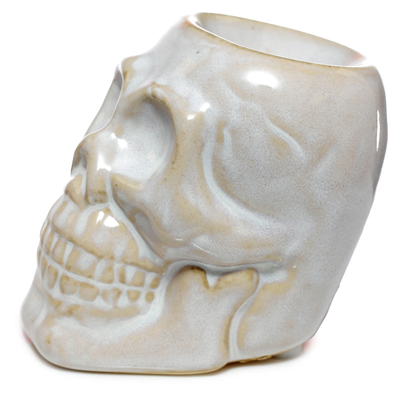 Unique Mini Skull Oil Burner for Gift Giving