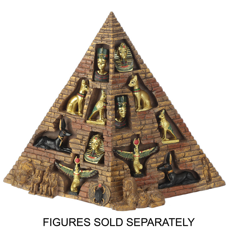 Stylish pyramid stand for showcasing figurines