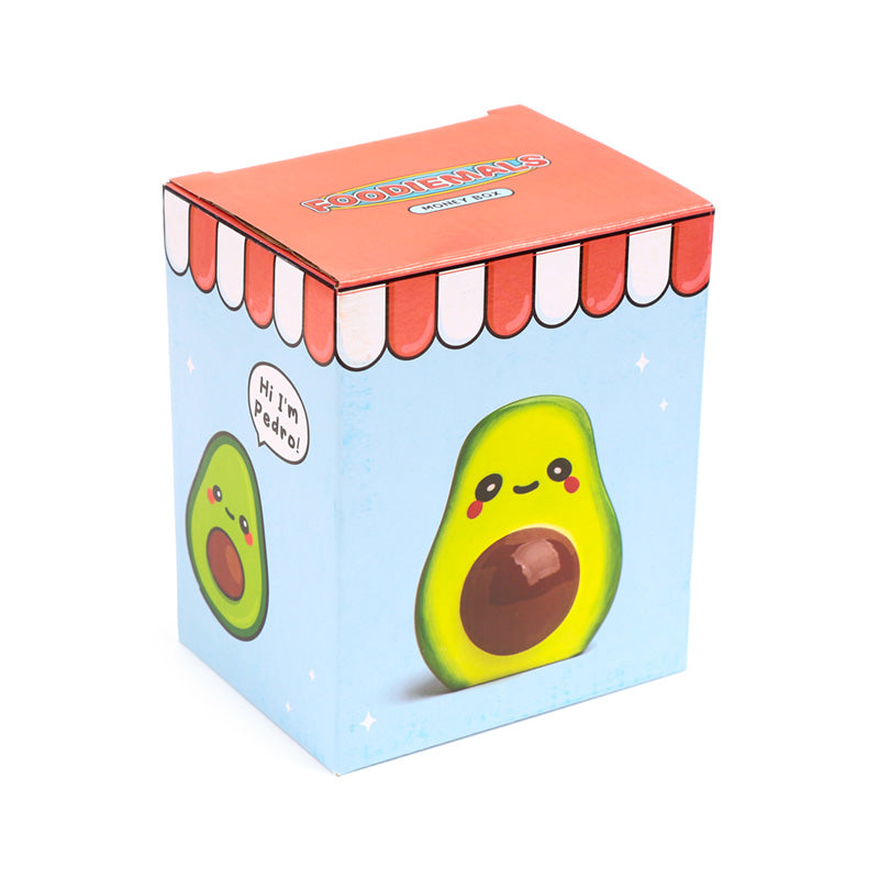 Foodiemals Pedro the Avocado Ceramic Money Box side view