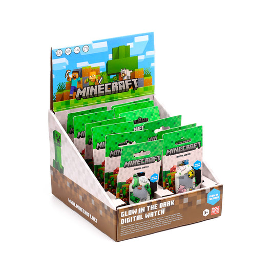 Minecraft Glow in the Dark Silicone Digital Watch