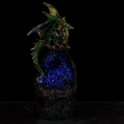 Crystal Cavern LED Dark Legends Dragon Figurine side view