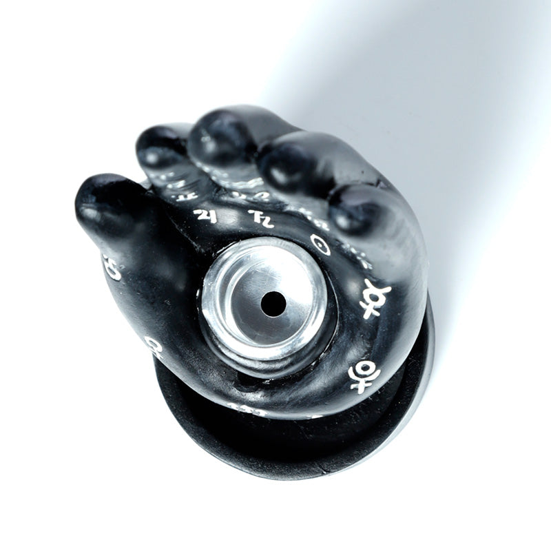 Backflow Incense Burner - Mantric Hand in use